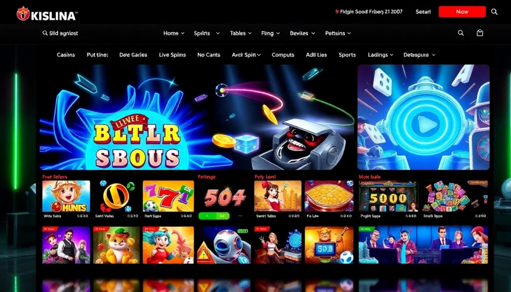 Engaging screenshot of ck4444 net platform highlighting diverse online games, live casino, and betting options with vibrant visuals and user-friendly layout.