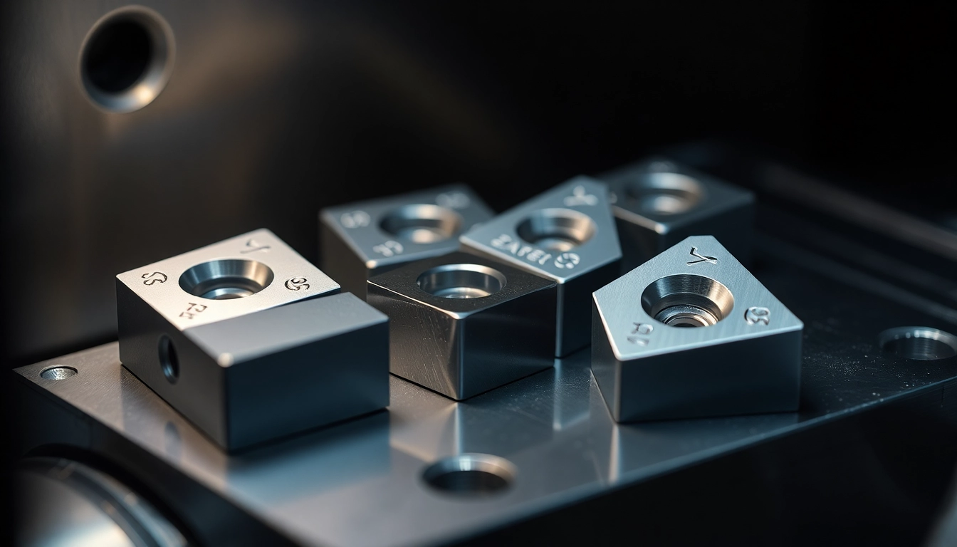 Wendeschneidplatten drehen übersicht: Clear illustration of turning inserts for metalworking with detailed labeling and machining tools, highlighting different types and features.