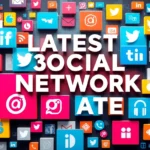Latest Social Network Updates analysis on vibrant digital interface highlighting trends and