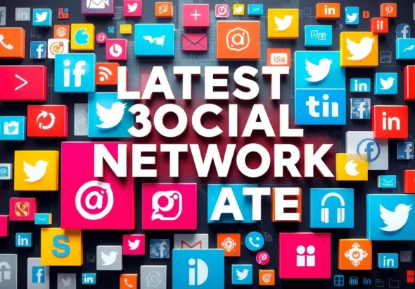 Latest Social Network Updates analysis on vibrant digital interface highlighting trends and