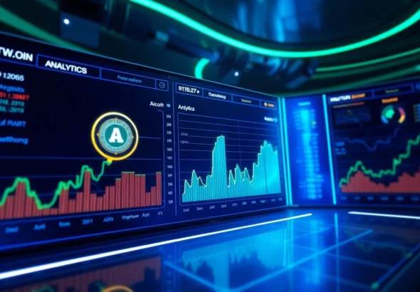 Professional interface showing aicoin real-time market data and analytics for investors and traders